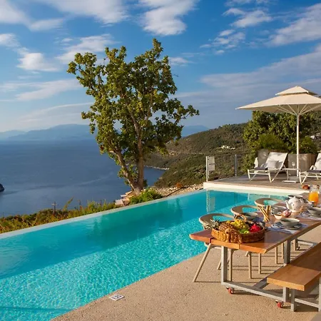 Sirina Of Blue Caves Complex With Amazing View Gurantees Calm And Mind Relaxation Villa Sivota (Lefkada)