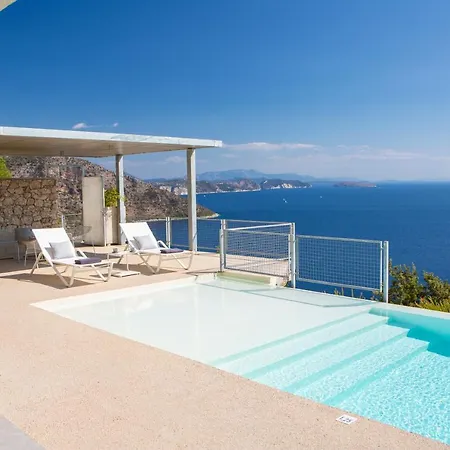 Villa Sirina Of Blue Caves Complex With Amazing View Gurantees Calm And Mind Relaxation Sivota (Lefkada)